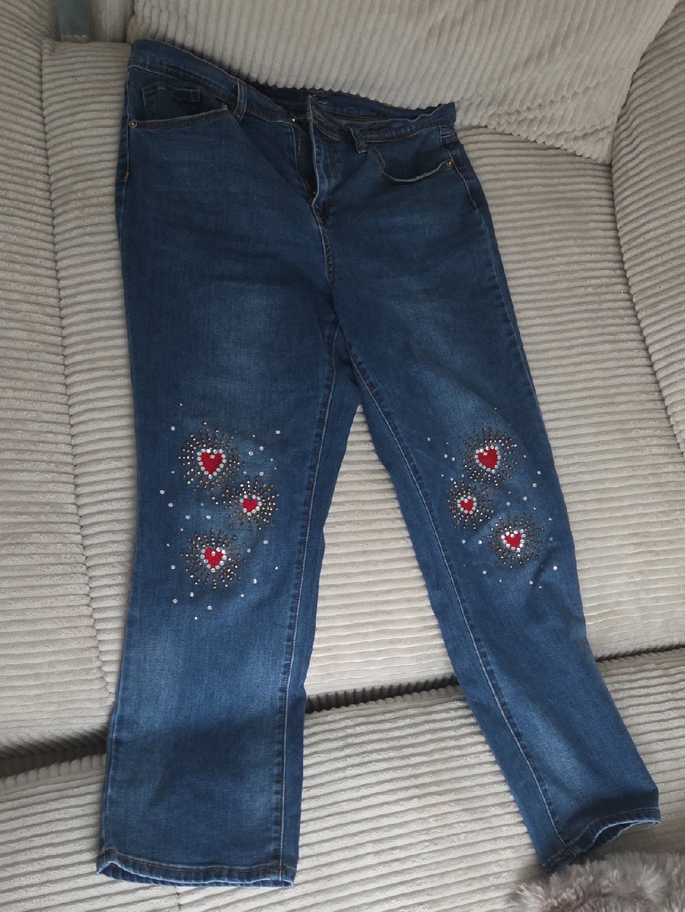 DG2 By Diane Gilman Hearts And Gems Jeans